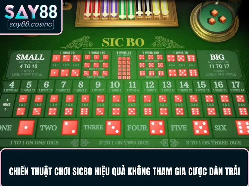 Chiến thuật chơi Sicbo hiệu quả không tham gia cược dàn trải