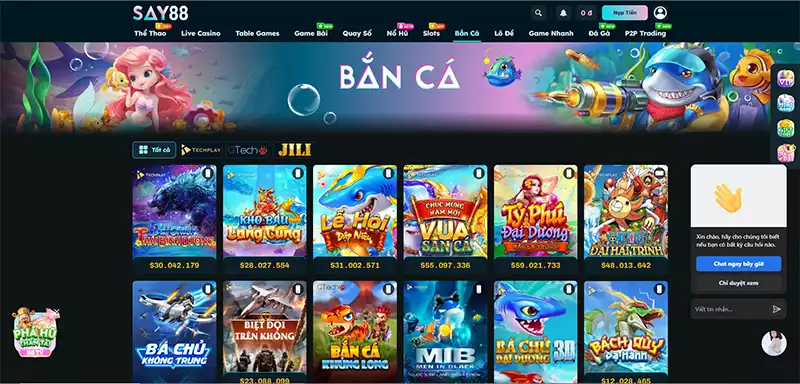 Bắn cá SAY88 - Săn mục tiêu dưới đại dương SAY88
